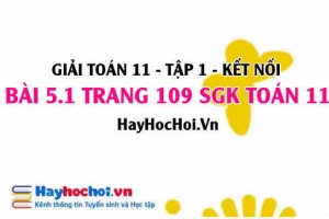 Giải bài 5.1 trang 109 Toán 11 tập 1 SGK Kết nối tri thức